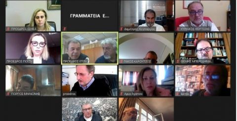 Τηλεδιάσκεψη με τον Γενικό Γραμματέα του ΚΚΕ κ. Δημήτρη Κουτσούμπα είχαν σήμερα το πρωί εκπρόσωποι των ομοσπονδιών και των σωματείων των εργαζομένων στο χώρο των ΜΜΕ.